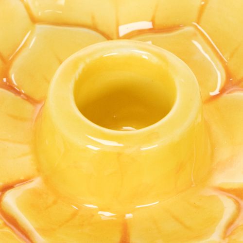 Artikel Stabkerzenhalter Keramik Dekorative Blütenform für stilvolle Tischdekoration 11cm 2St