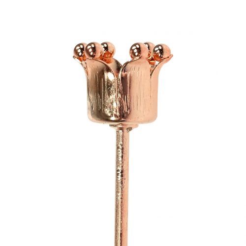 Floristik24 Kerzenhalter Krone Kupfer Ø2,2cm H7cm 4 St