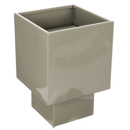 Würfel-Pflanzgefäß Metall 22 cm Grün mit Erhöhtem Stand