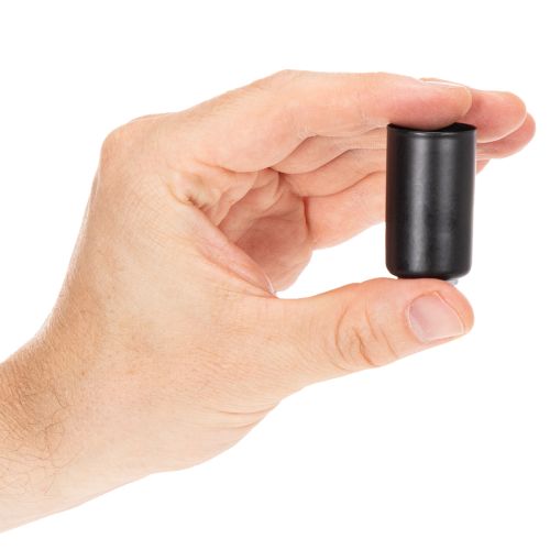 Magnetische Kerzenhalter rund mattschwarz für Stabkerzen 25 mm, 4 Stück | Floristik24.at