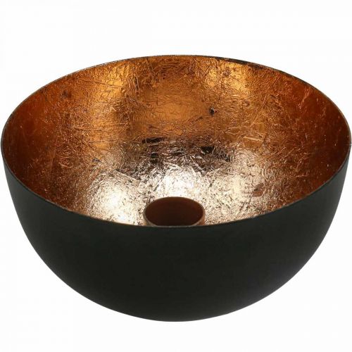 Kerzenhalter Schwarz, Bronze Stabkerzenhalter Ø13cm H6cm
