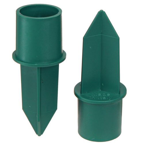 Floristik24 Kerzenhalter für Stabkerzen Grün Kunststoff Ø2,2cm 5 St
