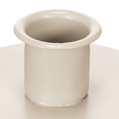 Kerzenhalter Metall Beige matt 8cm für Stabkerzen 3er-Set | Floristik24.at