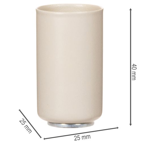 Stabkerzenhalter mit Magnet 25 mm Cremeweiß 4er-Set | Floristik24.at