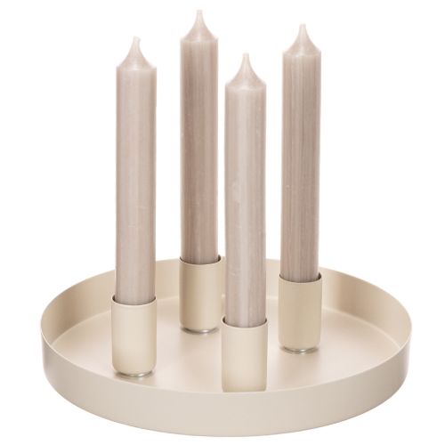 Stabkerzenhalter mit Magnet 25 mm Cremeweiß 4er-Set | Floristik24.at