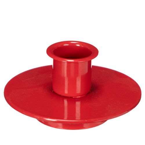 Kerzenhalter aus Metall 8cm rot für Stabkerzen 3er-Set bestellen | Floristik24.at