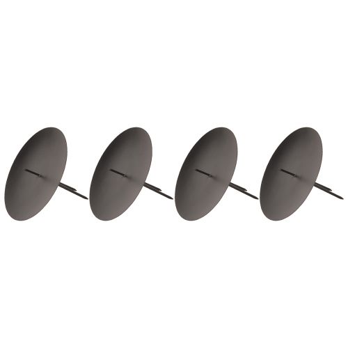 Artikel Kerzenhalter zum Stecken Metall Für Advent Schwarz Ø8cm 4 St