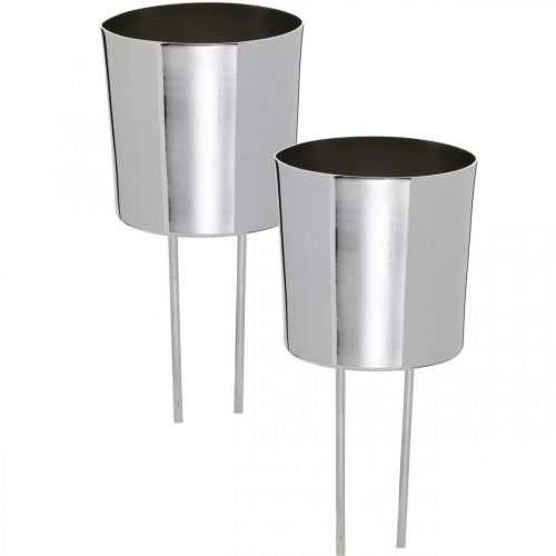 Artikel Kerzenhalter zum Stecken Silber Teelichthalter Ø5cm 4 St