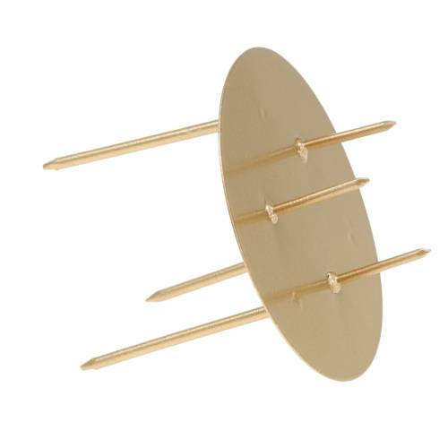 Kerzenhalter zum Stecken Gold Ø6,5cm 12St