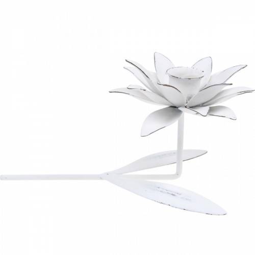 Floristik24 Hochzeitsdeko, Kerzenhalter Blüte, Frühling, Kerzendeko, Metall-Leuchter
