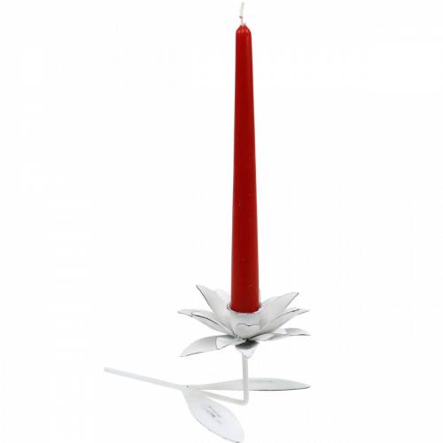 Floristik24 Hochzeitsdeko, Kerzenhalter Blüte, Frühling, Kerzendeko, Metall-Leuchter