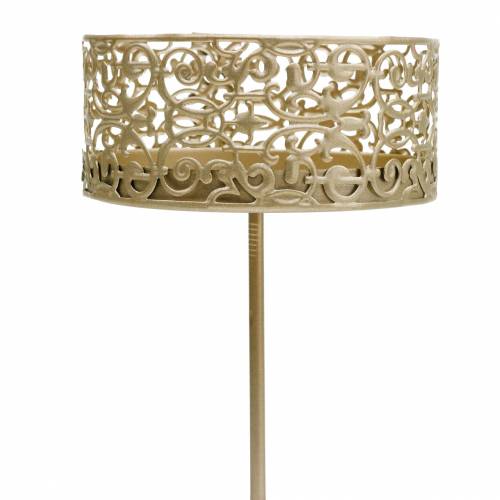 Artikel Florale Kerzenhalter zum Stecken Golden Ø8,8cm H13,7cm 4 St Antik-Optik