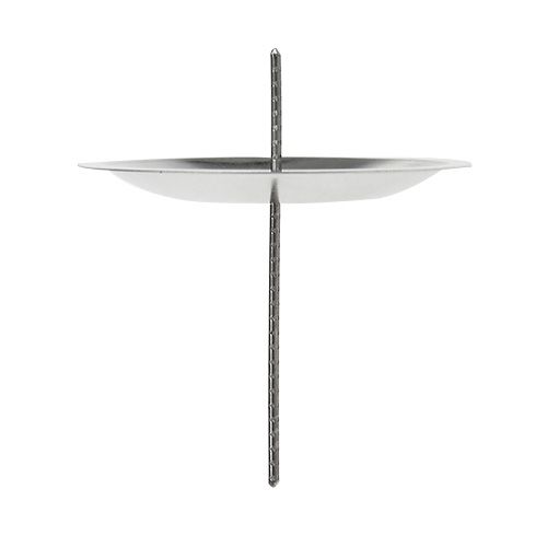 Artikel Kerzenhalter mit Dorn Silber Ø5cm 36 St
