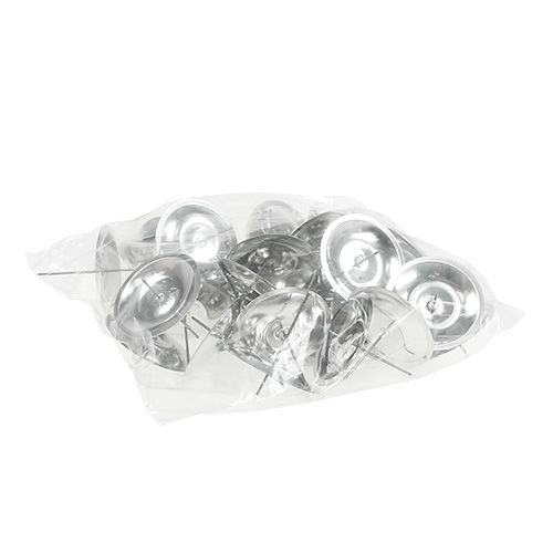 Artikel Kerzenhalter mit Dorn Silber Ø5cm 36 St