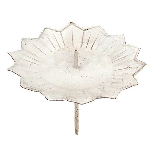 Kerzenhalter zum Stecken 11x8cm creme