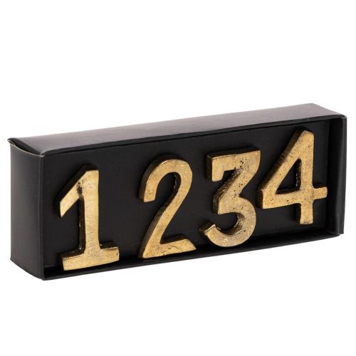 Kerzenpins Advent Zahlen 1 bis 4 Set 4 cm Gold Metall | Floristik24.at