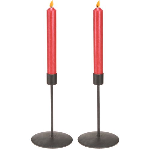 Artikel Kerzenständer Metall Kerzenhalter Antikbraun H16cm 2St