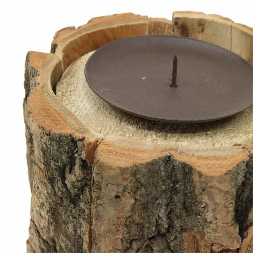 Floristik24 Kerzenhalter Holz Ø13cm H10cm