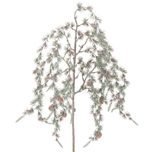 Künstlicher Kiefernzweig mit Zapfen 80cm Grün
