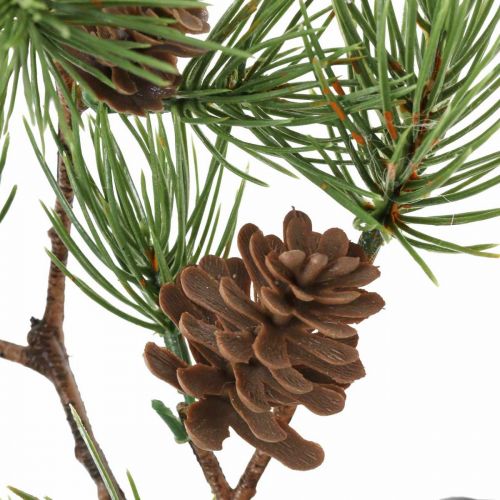Artikel Künstliche Kiefer im Topf Weihnachtsbaum mit Zapfen 52cm