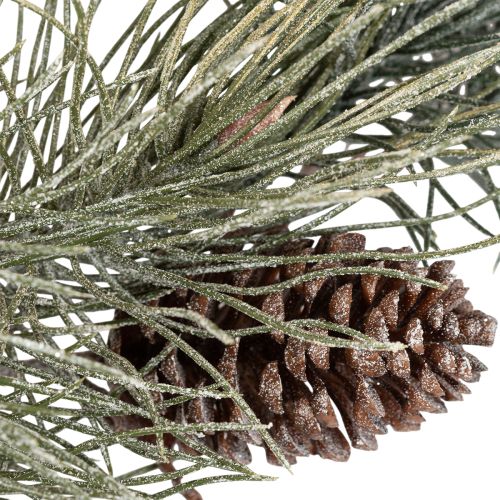 Künstliche Kieferngirlande mit Zapfen 180 cm Grün-Braun für Innenräume | Floristik24.at
