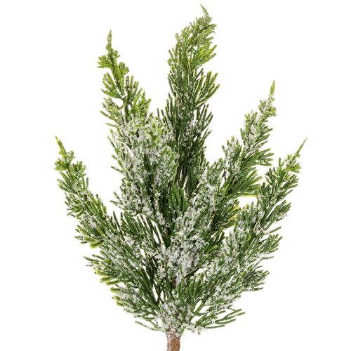 Künstlicher Kiefernzweig beschneit 40cm 3er-Set für Gestecke und Advent bestellen | Floristik24.at