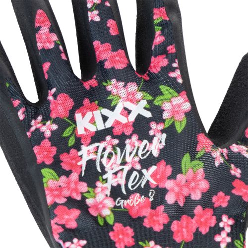 Artikel Kixx Gartenhandschuhe Erdbeer Motiv Weiß Rot Größe 8              Kixx Gartenhandschuhe Blüten Schwarz Größe 8