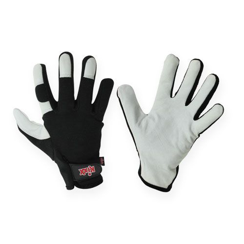 Floristik24 Kixx Lycra Handschuhe Gr.8 Schwarz, Hellgrau