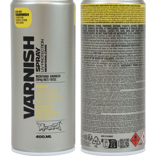 Artikel Klarlack Spray Lackspray UV Schutz Klar Glanzlack Montana 400ml