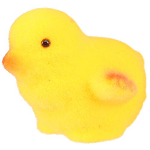 Floristik24 Kleine Osterküken Gelb Orange Beflockt H4,5cm 18 St