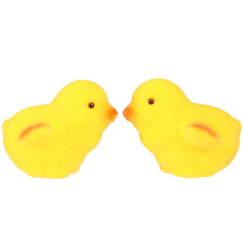 Artikel Kleine Osterküken Gelb Orange Beflockt H4,5cm 18 St