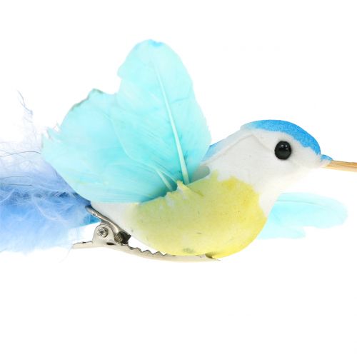 Floristik24 Kolibri Sortiment am Clip 17cm 12St