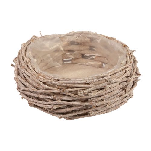 Floristik24 Korb Weidenkorb Pflanzkorb Weiß gewaschen Ø20cm H10cm