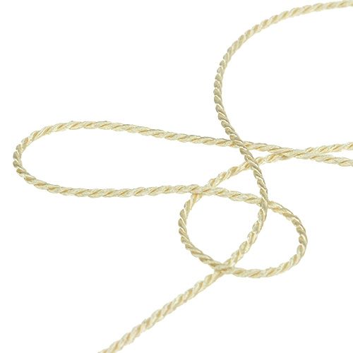 Floristik24 Kordel Creme 2mm 50m