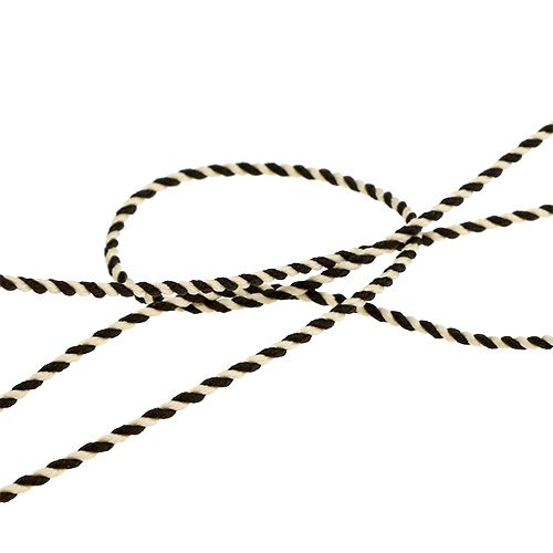 Floristik24 Kordel Braun-Weiß 1mm 25m