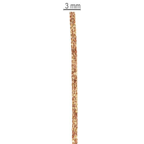 Dekokordel auf Rolle 3 mm x 20 m in Gold für Basteln und Dekoration | Floristik24.at