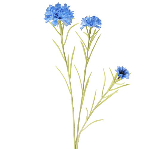 Kornblumen künstlich Blaue Kunstblumen Sommer 85cm 3St