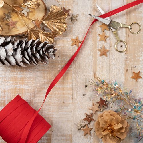 Kräuselband Rot auf Rolle für Geschenkverpackungen | Floristik24.at
