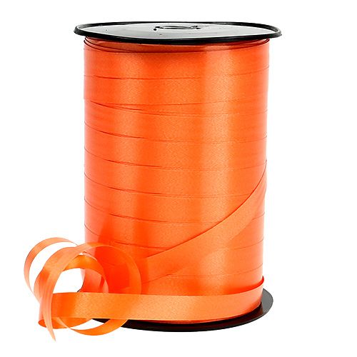 Floristik24 Kräuselband Ringelband Orange 10mm 250m