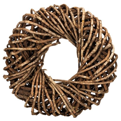 Runder Kranz aus Naturzweigen und Rattan, 35 cm, Braun bestellen | Floristik24.at