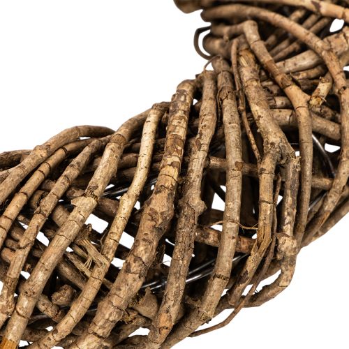 Dekokranz aus Naturzweigen Rattan braun rund Ø 45 cm | Floristik24.at