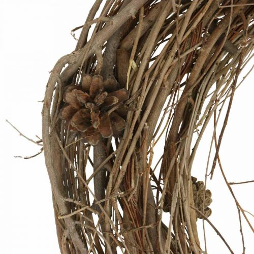 Floristik24 Kranz aus Zweigen Ulme Naturkranz Dekokranz Natur Ø45cm