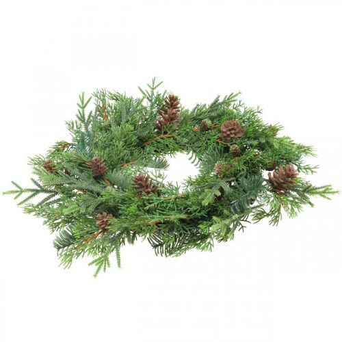 Floristik24 Weihnachtskranz mit Zapfen Adventskranz künstlich Ø40cm