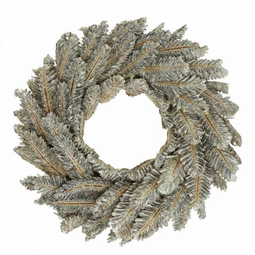 Deko Kranz Zapfen Adventskranz Türkranz Weiß, Glitter Ø35cm