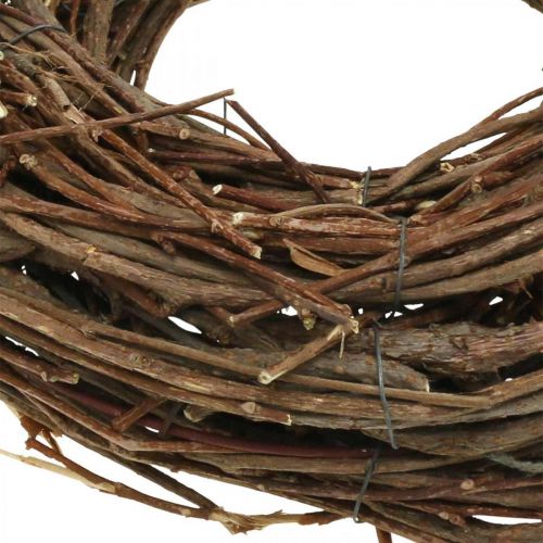 Floristik24 Deko Kranz Rebe Ø25cm Braun Natur Kranz aus Zweigen Tischdeko