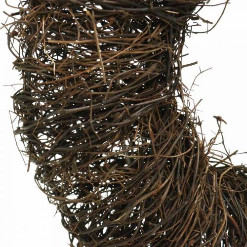 Rebenkranz Dunkelbraun Natürlicher Deko Kranz aus Reben Ø25cm