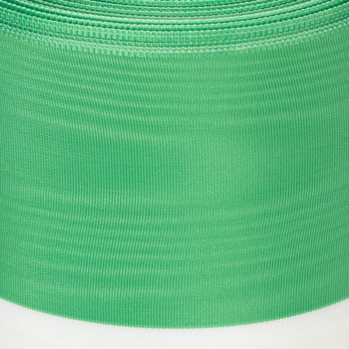 Kranzband Moiré 125mm x 25m Grün-Weiß Taftbindung Schleifenband | Floristik24.at