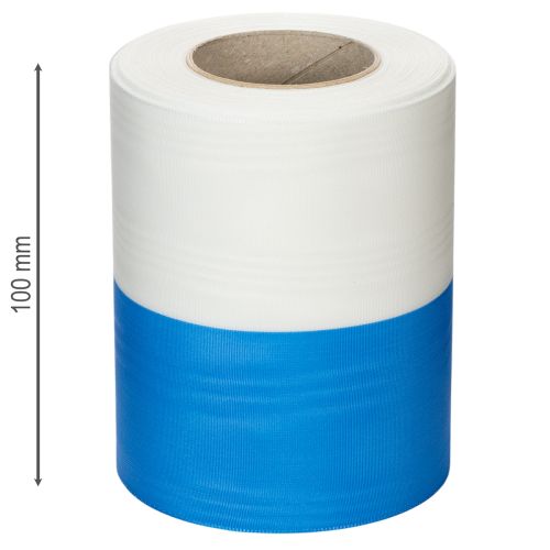 Artikel Kranzbänder Moiré Blau-Weiß 125 mm – Hochwertiges Trauerband & Dekoband, Nationalband in edler Optik, 25m Rolle