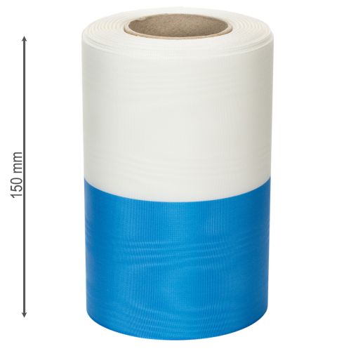 Artikel Kranzbänder Moiré Blau-Weiß 150 mm