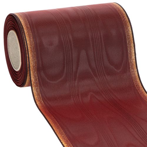 Kranzband aus Taft mit Moiré-Muster 150 mm Bordeaux 25 m Dekoration bestellen | Floristik24.at